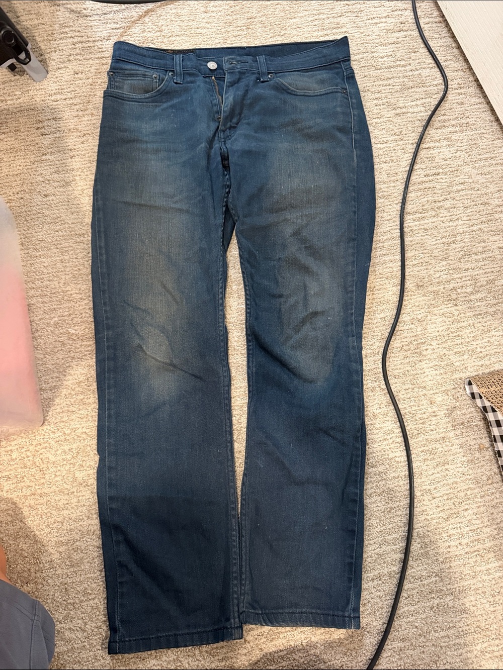 Levi's Men's Navy Straight-Leg Jeans